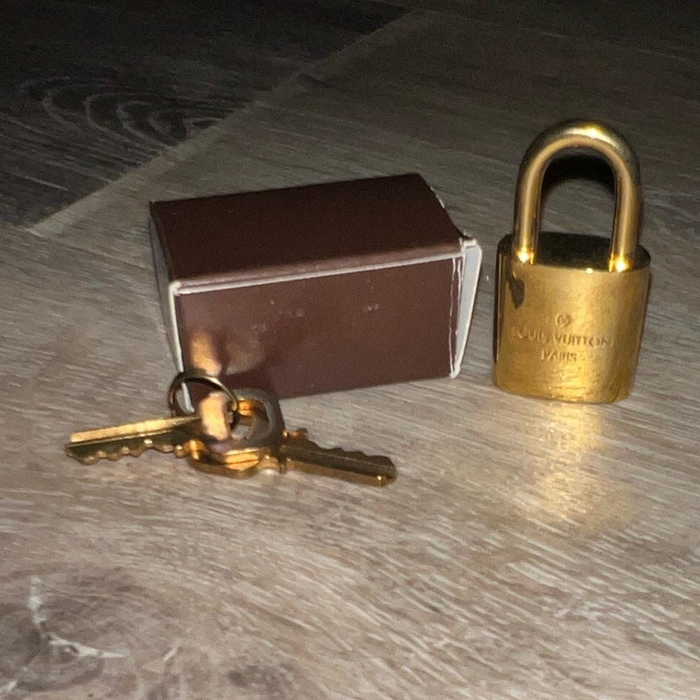 Louis Vuitton Gold Padlock with Keys